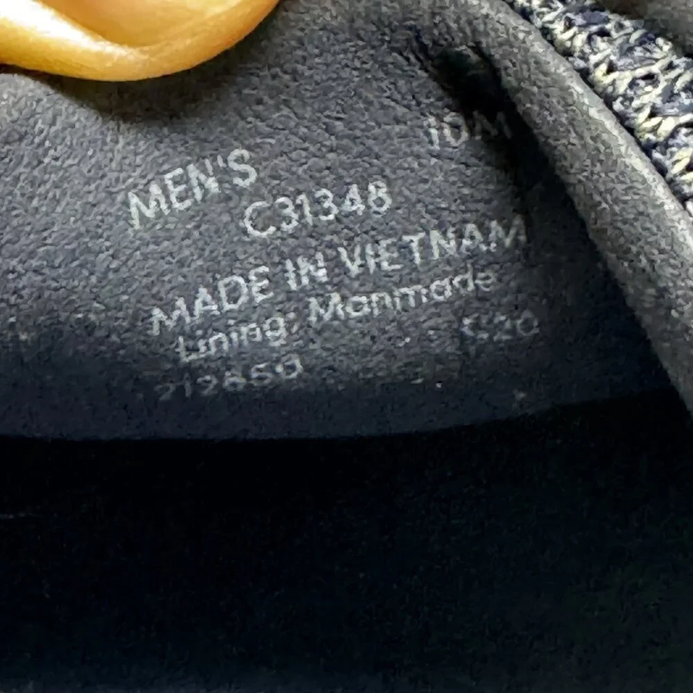 Cole Haan Grand Tour Knit Mens Size 10M Oxford Shoes Marine Blue Tan C31348